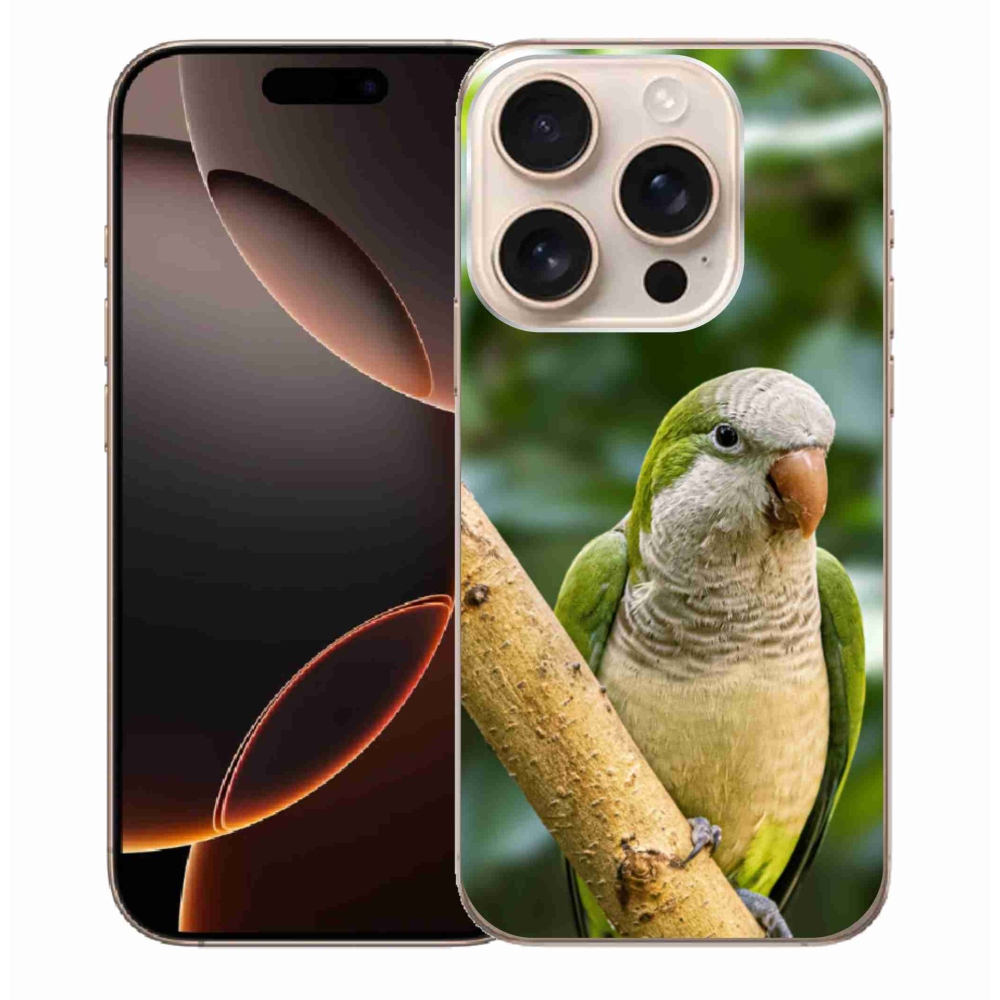 Gélový kryt mmCase na iPhone 16 Pro Max - papagáj mníšok