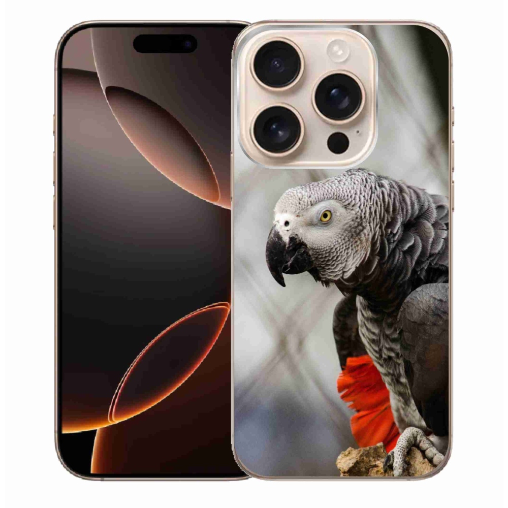 Gélový kryt mmCase na iPhone 16 Pro Max - papagáj žako 3