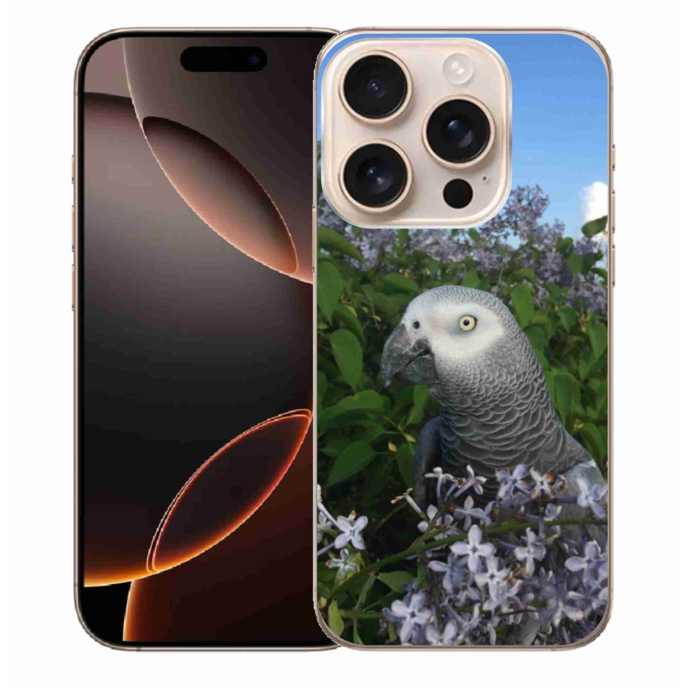 Gélový kryt mmCase na iPhone 16 Pro Max - papagáj žako
