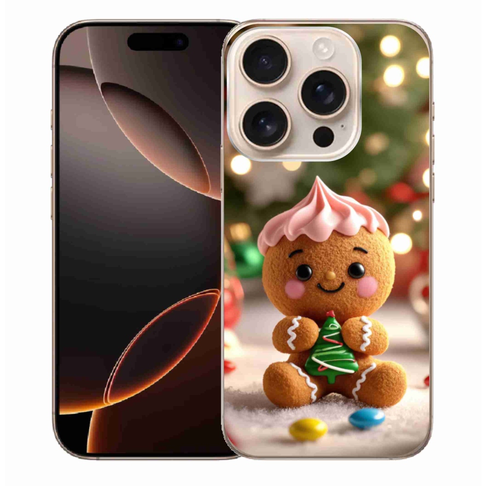 Gélový kryt mmCase na iPhone 16 Pro Max - perníček