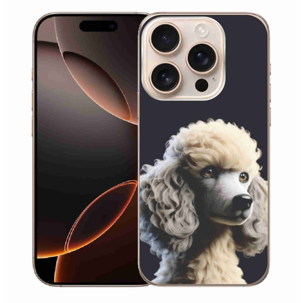 Gélový kryt mmCase na iPhone 16 Pro Max - pudel