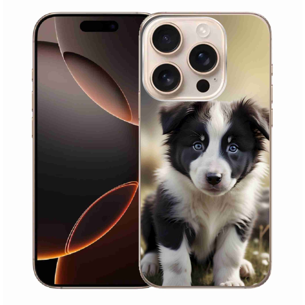 Gélový kryt mmCase na iPhone 16 Pro Max - roztomilá border kólia