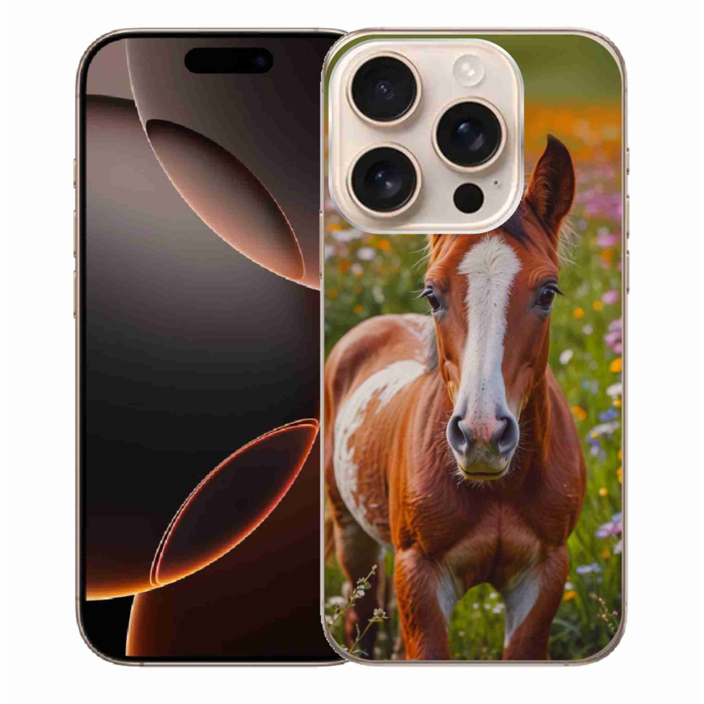 Gélový kryt mmCase na iPhone 16 Pro Max - roztomilé žriebä