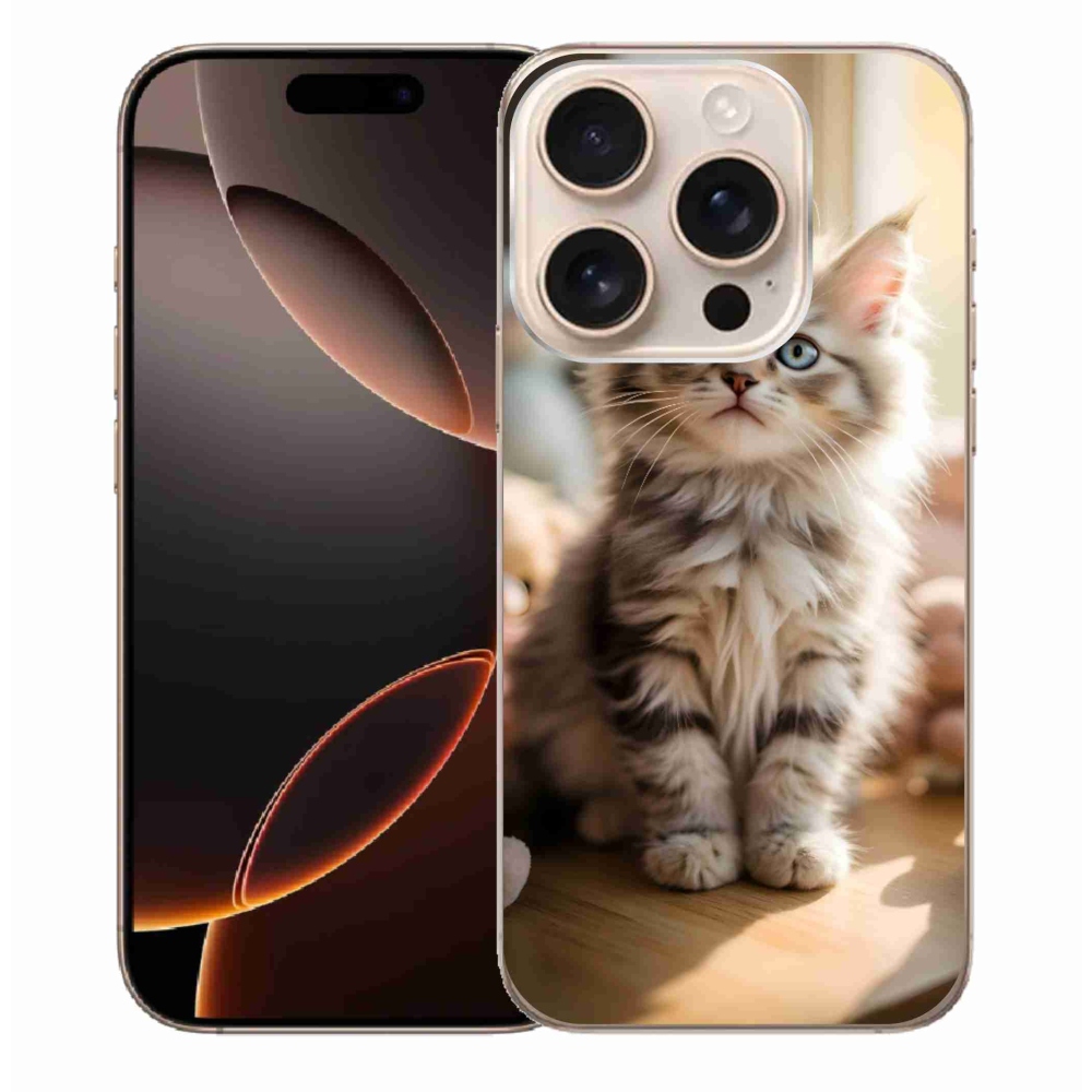 Gélový kryt mmCase na iPhone 16 Pro Max - roztomilé mačiatko 10