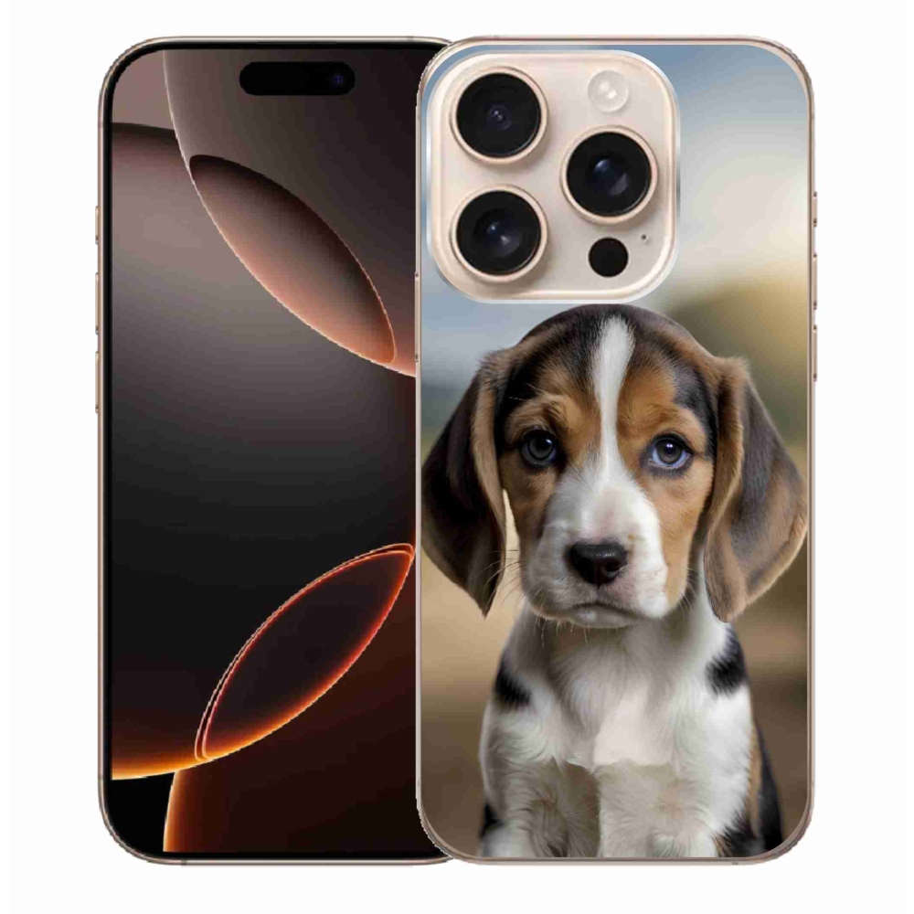 Gélový kryt mmCase na iPhone 16 Pro Max - roztomilý bígl