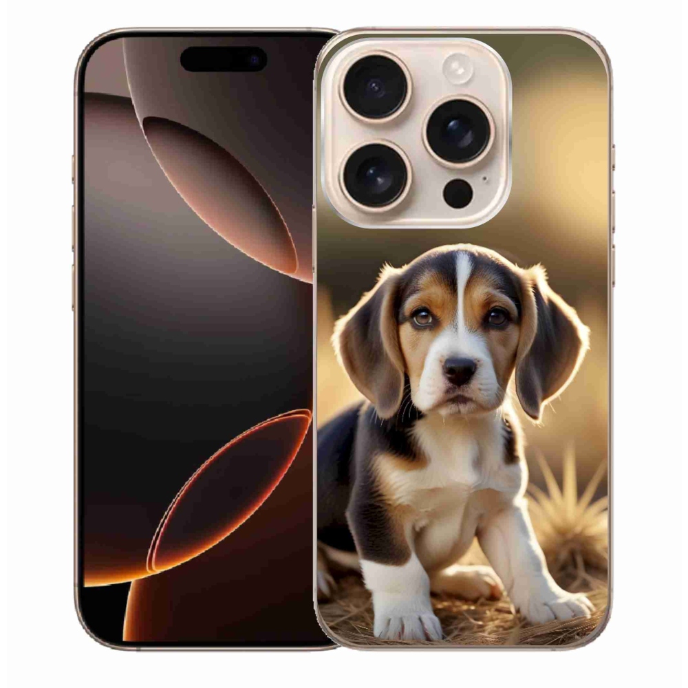 Gélový kryt mmCase na iPhone 16 Pro Max - roztomilý bígl