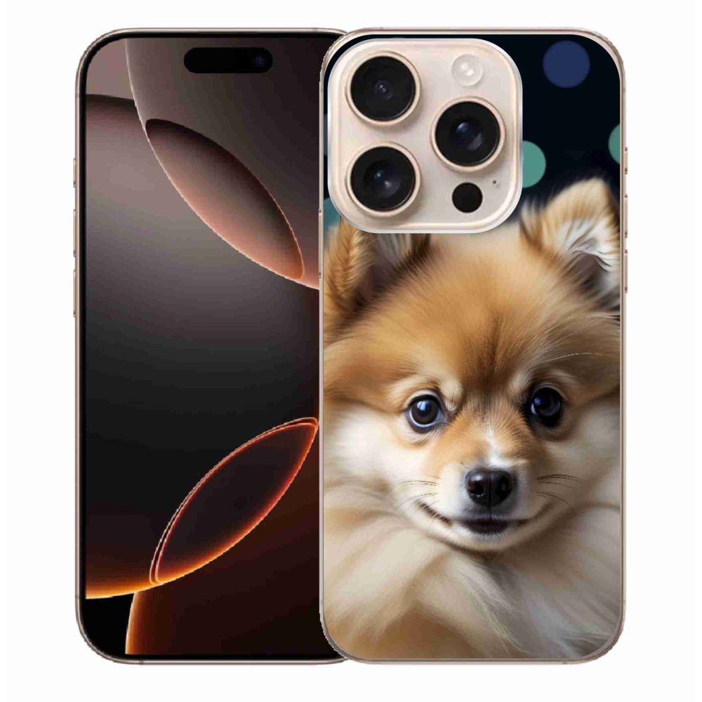 Gélový kryt mmCase na iPhone 16 Pro Max - roztomilý pomeranian