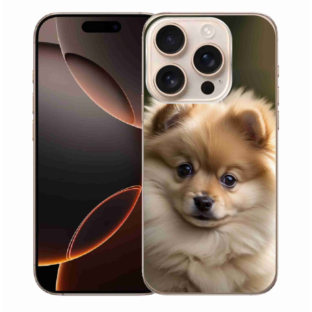 Gélový kryt mmCase na iPhone 16 Pro Max - roztomilý pomeranian 2