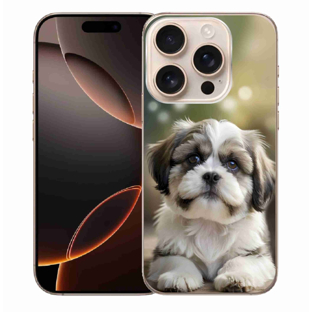 Gélový kryt mmCase na iPhone 16 Pro Max - roztomilý shih-tzu