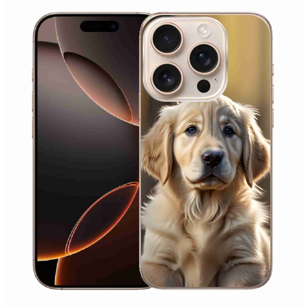 Gélový kryt mmCase na iPhone 16 Pro Max - roztomilý zlatý retriever