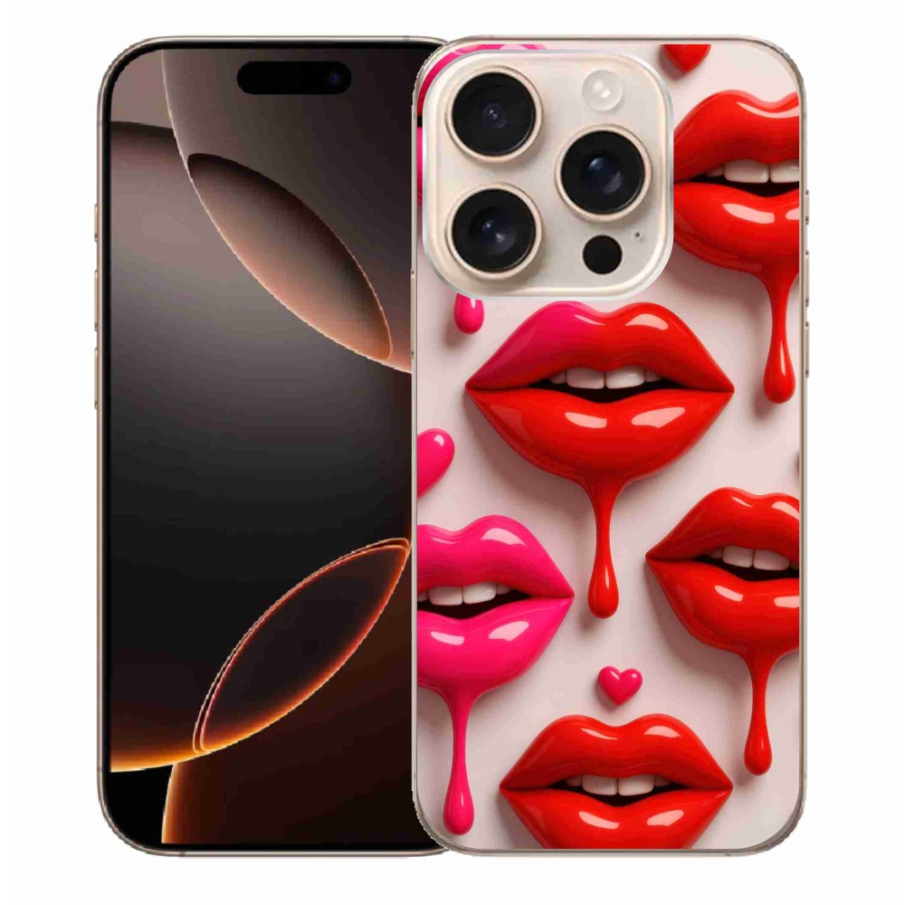 Gélový kryt mmCase na iPhone 16 Pro Max - pery 2