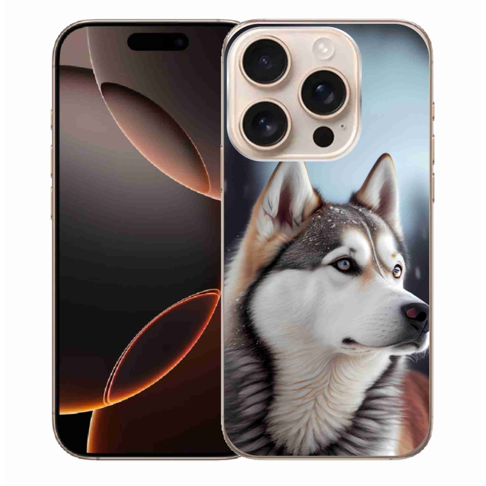 Gélový kryt mmCase na iPhone 16 Pro Max - sibírsky husky