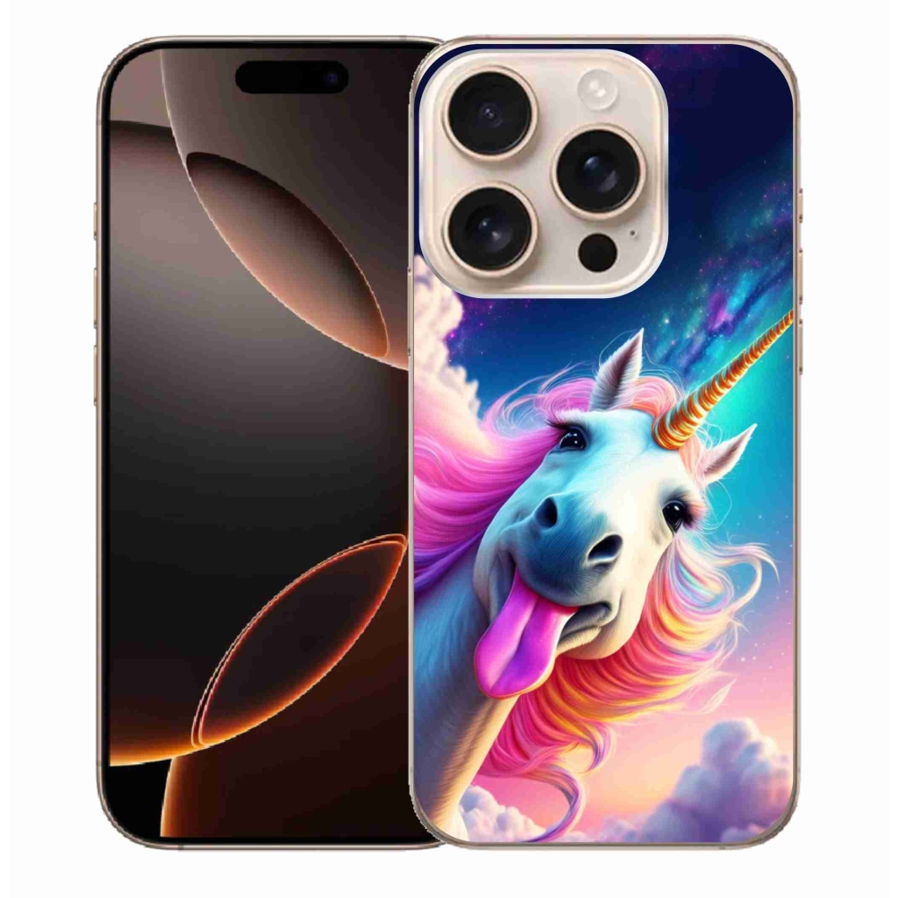 Gélový kryt mmCase na iPhone 16 Pro Max - šialený jednorožec