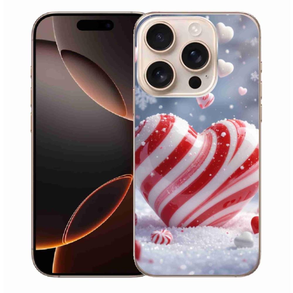 Gélový kryt mmCase na iPhone 16 Pro Max - sladké srdce