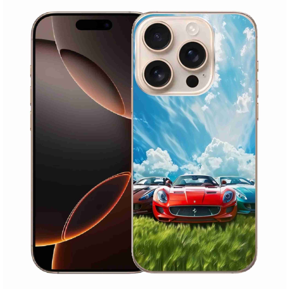 Gélový kryt mmCase na iPhone 16 Pro Max - športové vozidlá