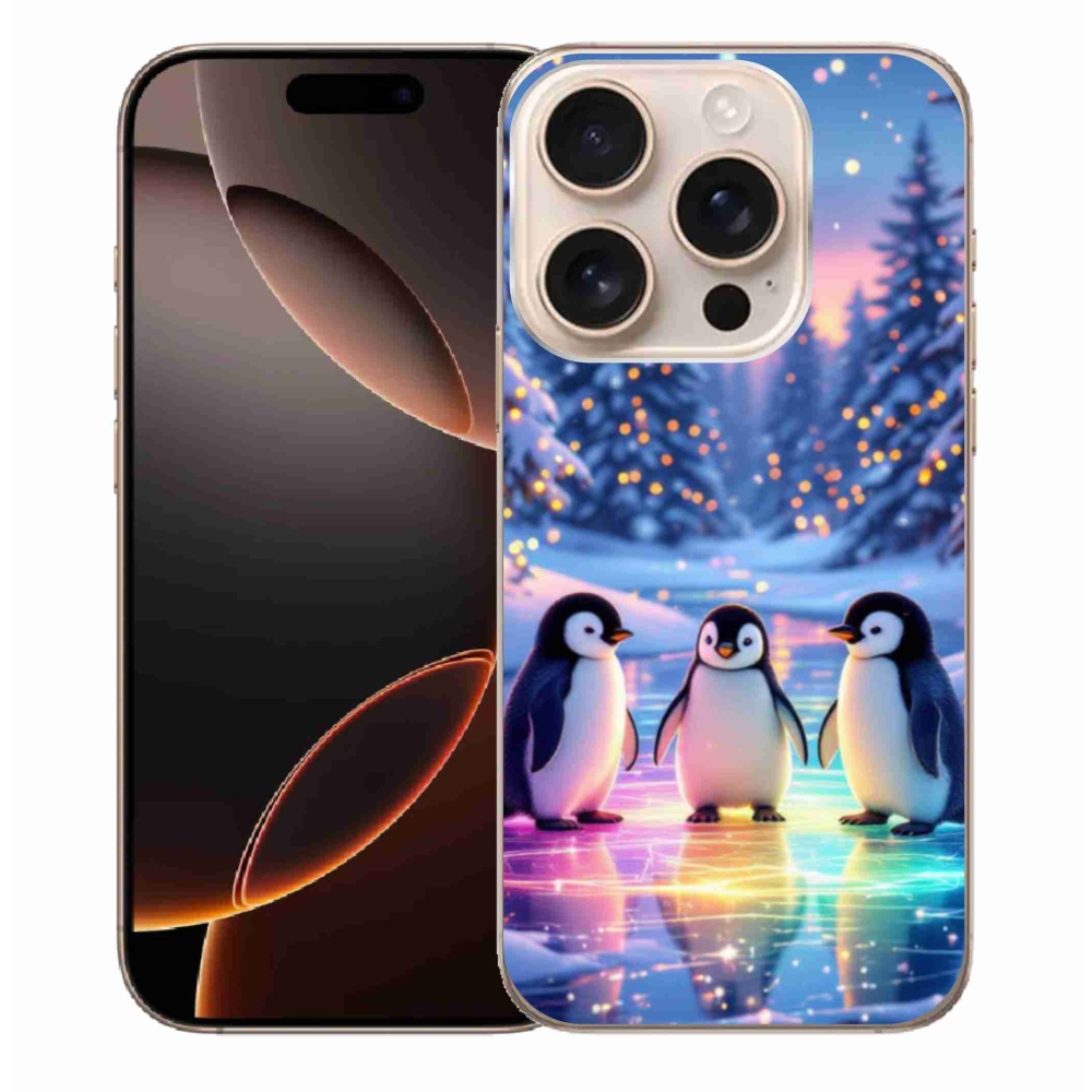 Gélový kryt mmCase na iPhone 16 Pro Max - tučniaci