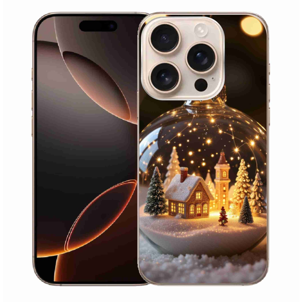 Gélový kryt mmCase na iPhone 16 Pro Max - vianočné gule 3