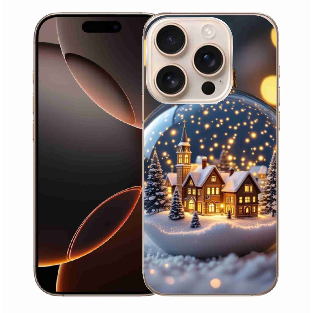 Gélový kryt mmCase na iPhone 16 Pro Max - vianočné gule 4
