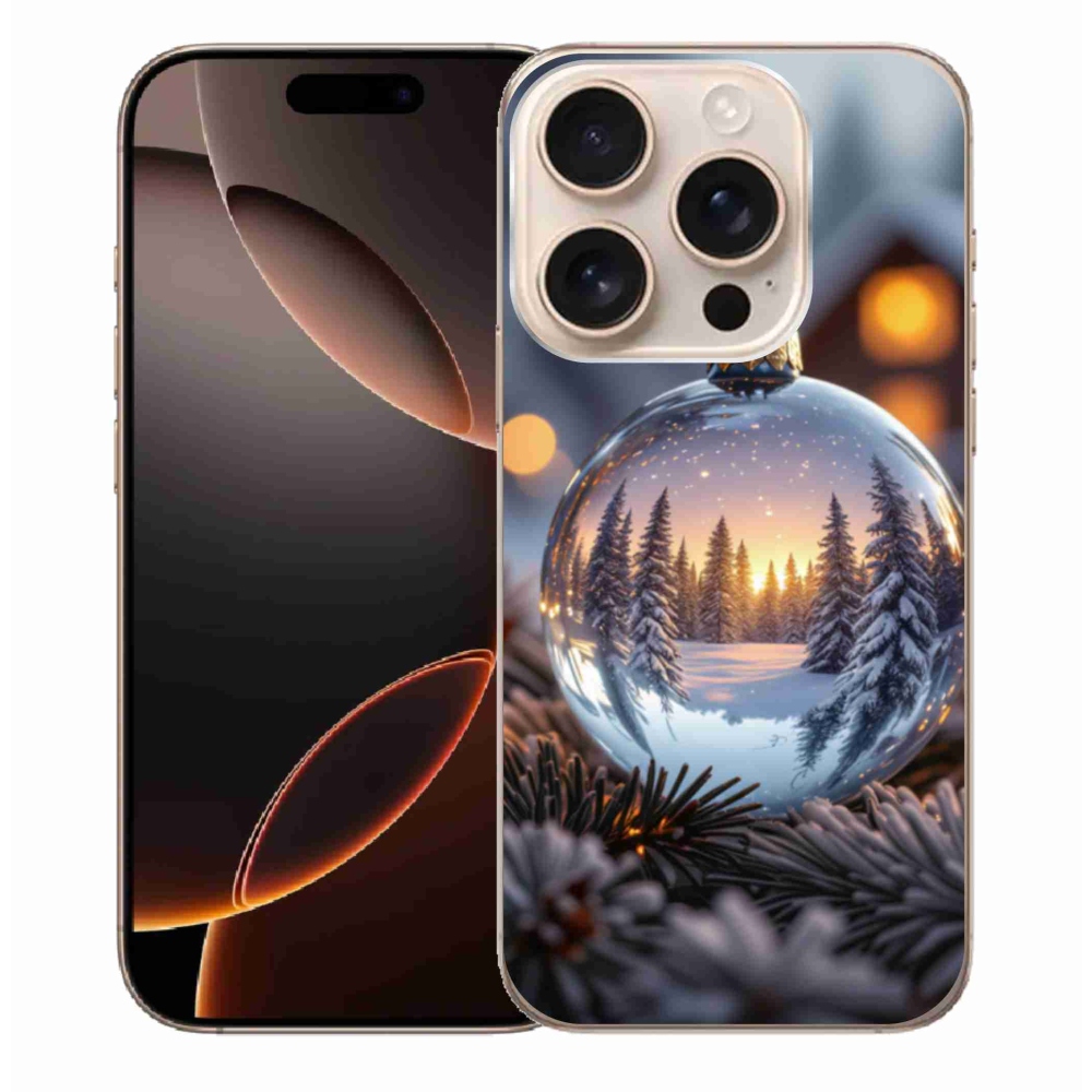 Gélový kryt mmCase na iPhone 16 Pro Max - vianočná ozdoba