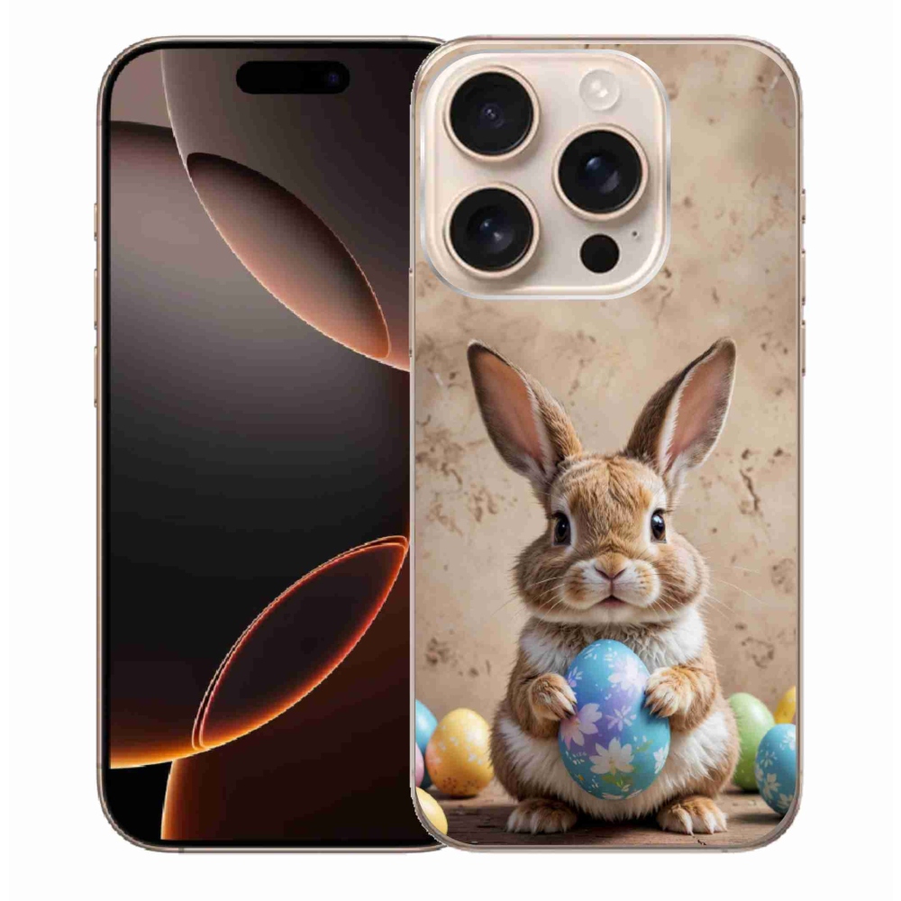 Gélový kryt mmCase na iPhone 16 Pro Max - veľkonočný zajačik
