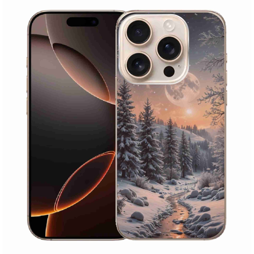 Gélový kryt mmCase na iPhone 16 Pro Max - zimná krajina 2