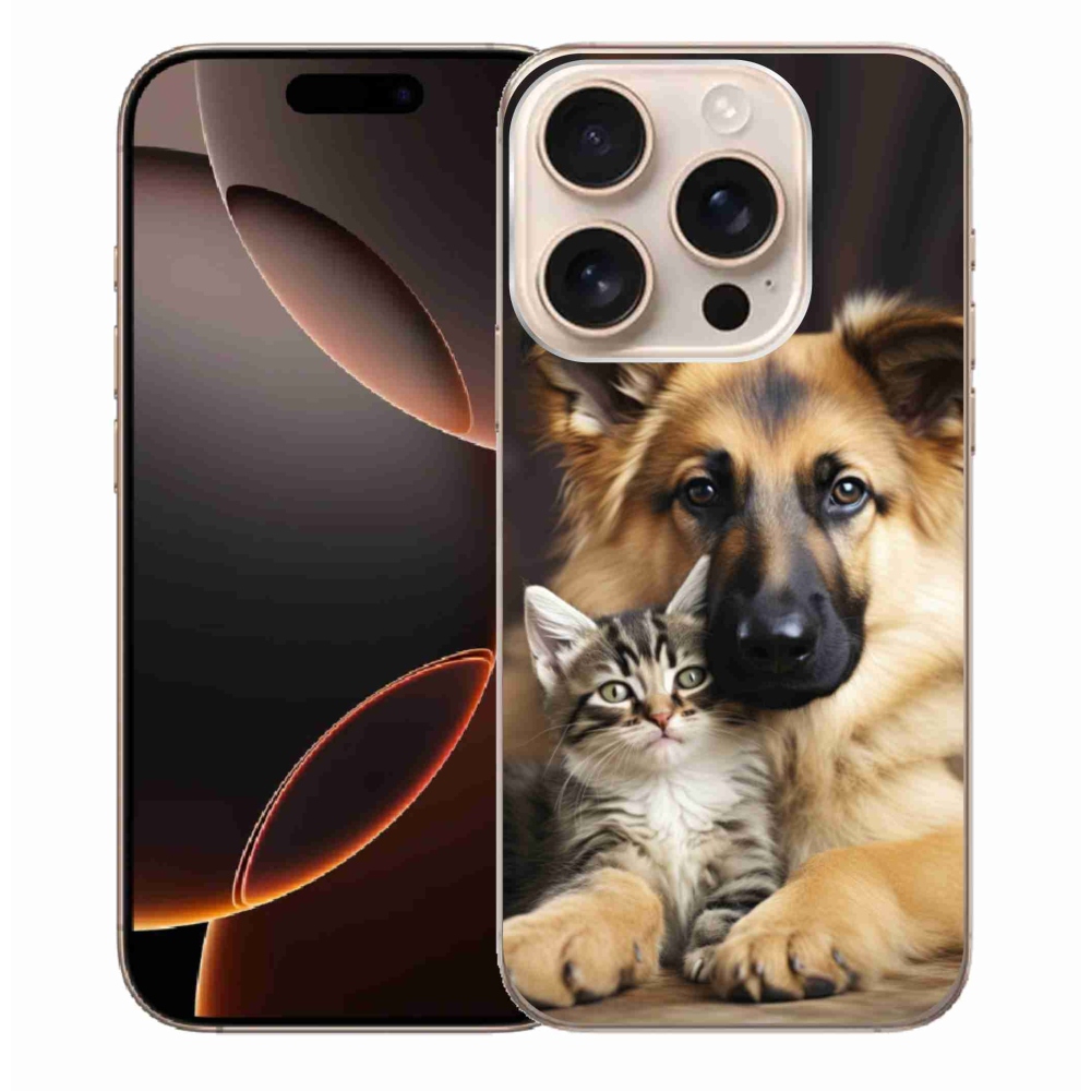Gélový kryt mmCase na iPhone 16 Pro Max - zvieracie priateľstvo