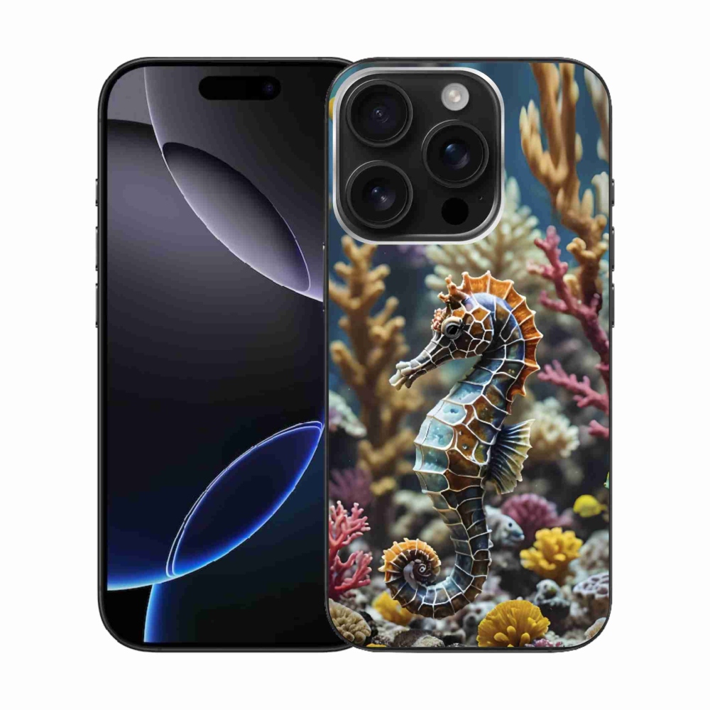 Gélový kryt mmCase na iPhone 16 Pro - morský koník 2