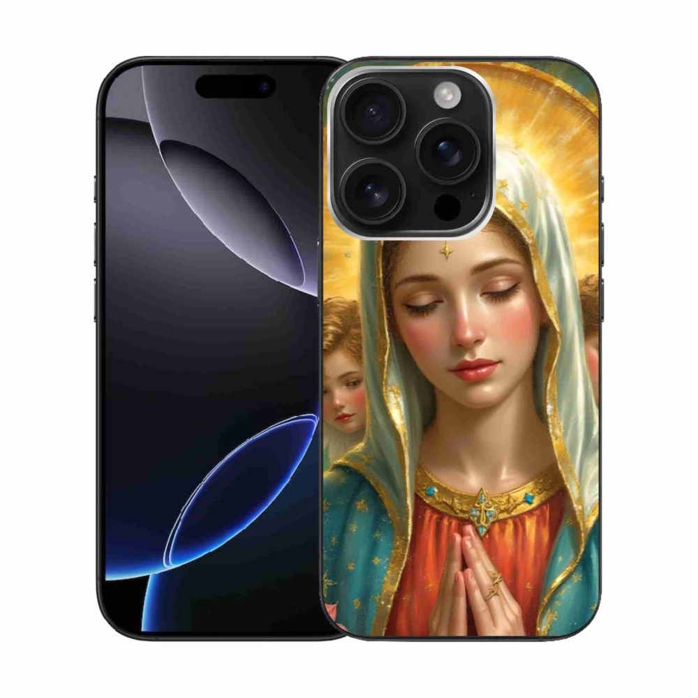 Gélový kryt mmCase na iPhone 16 Pro - náboženský motív 3