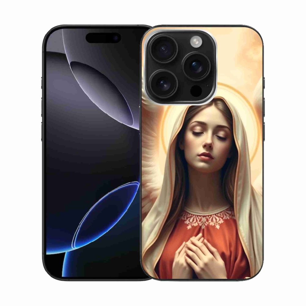 Gélový kryt mmCase na iPhone 16 Pro - náboženský motív