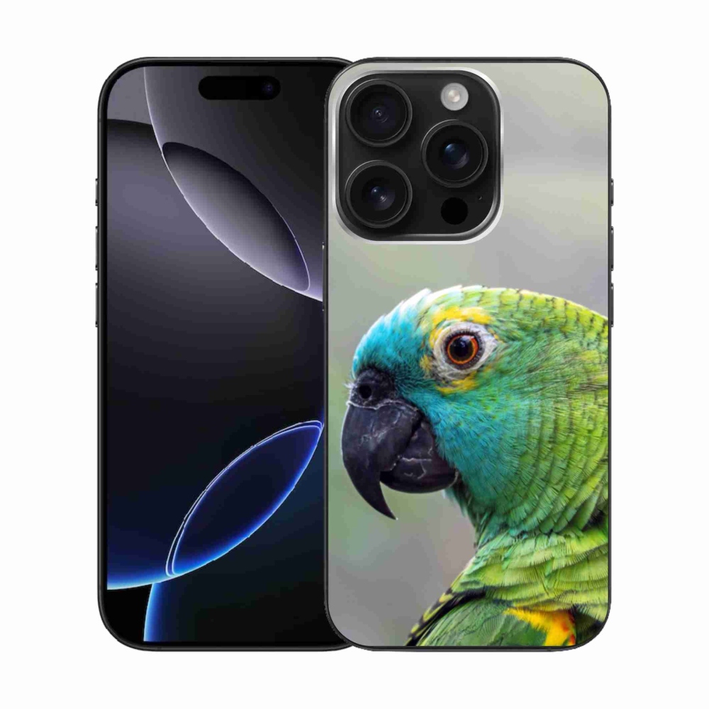 Gélový kryt mmCase na iPhone 16 Pro - papagáj amazončan