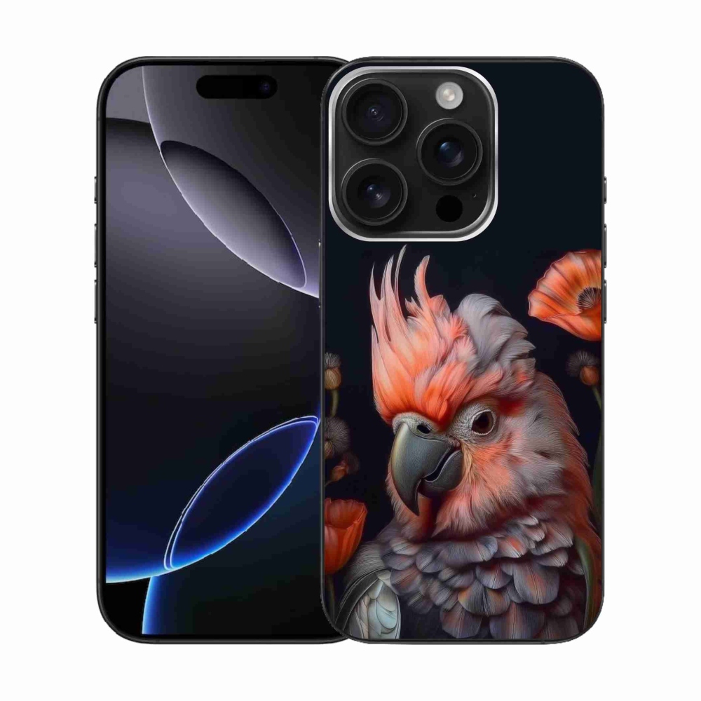 Gélový kryt mmCase na iPhone 16 Pro - papagáj kakadu vo farbách