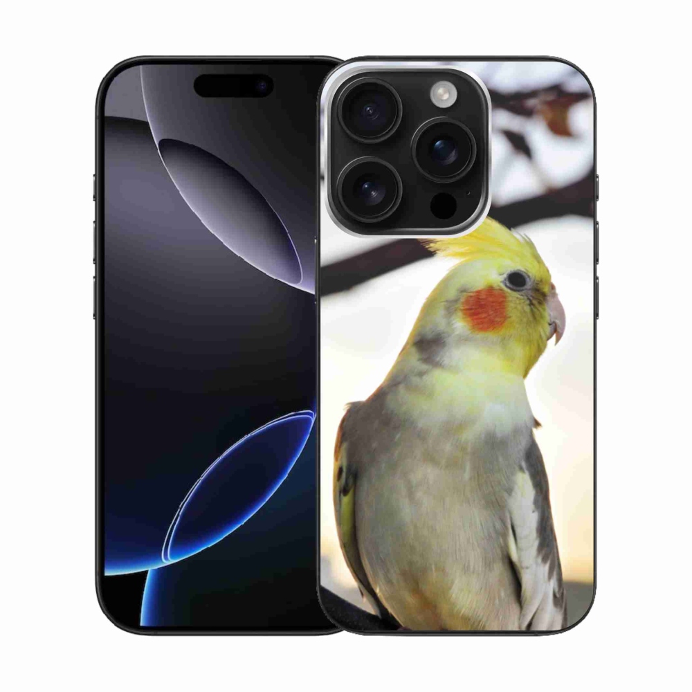 Gélový kryt mmCase na iPhone 16 Pro - papagáj korela
