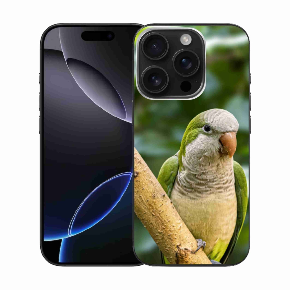 Gélový kryt mmCase na iPhone 16 Pro - papagáj mníšok