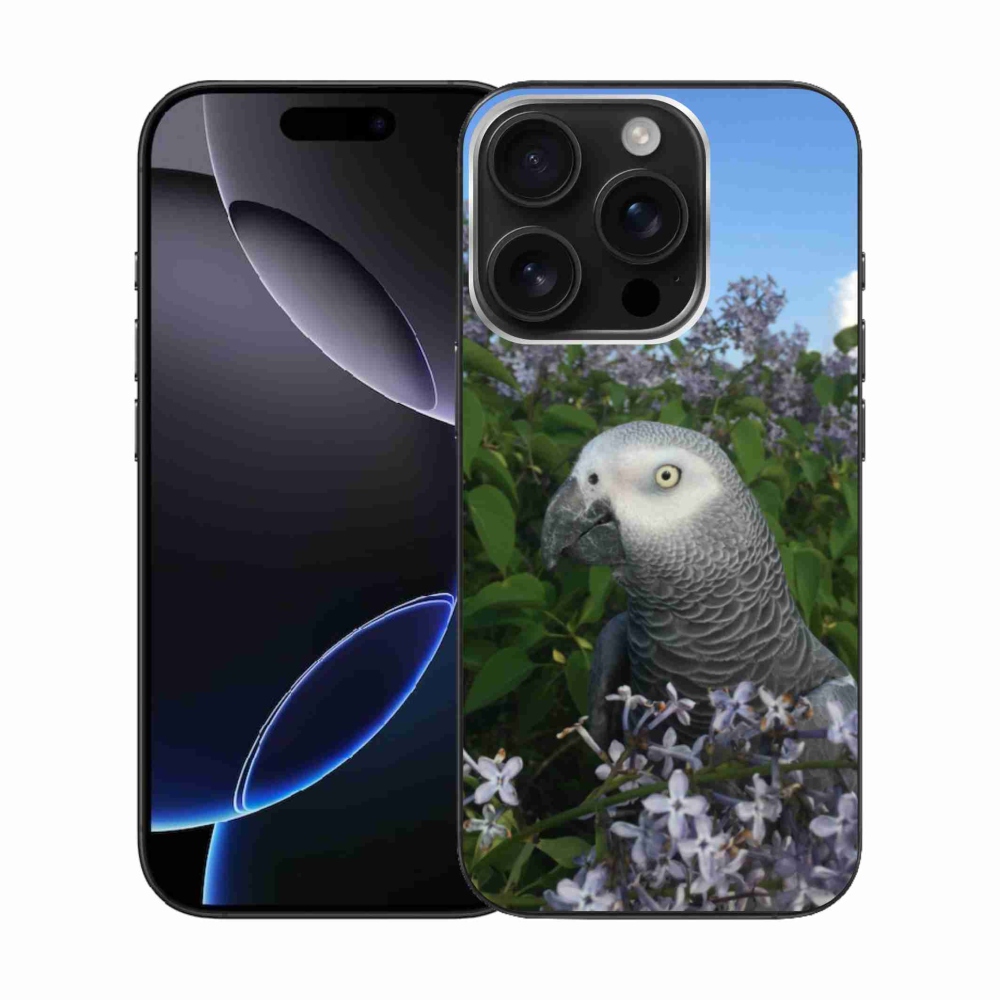 Gélový kryt mmCase na iPhone 16 Pro - papagáj žako
