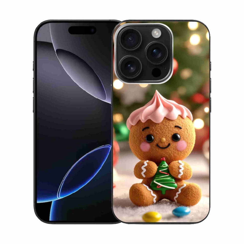 Gélový kryt mmCase na iPhone 16 Pro - perníček