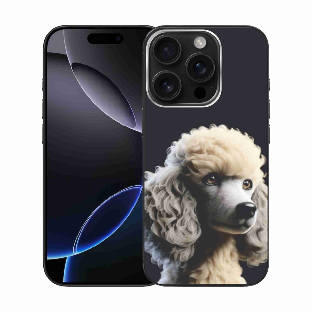 Gélový kryt mmCase na iPhone 16 Pro - pudel