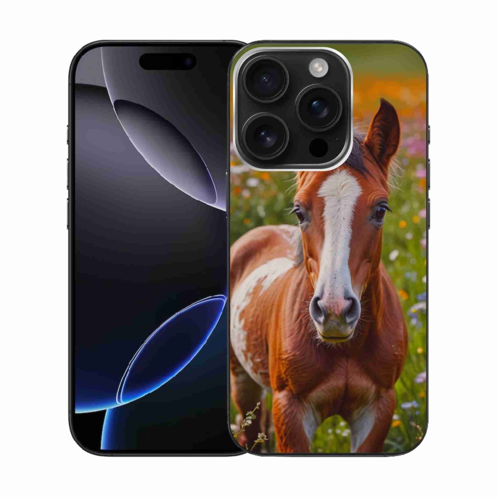 Gélový kryt mmCase na iPhone 16 Pro - roztomilé žriebä