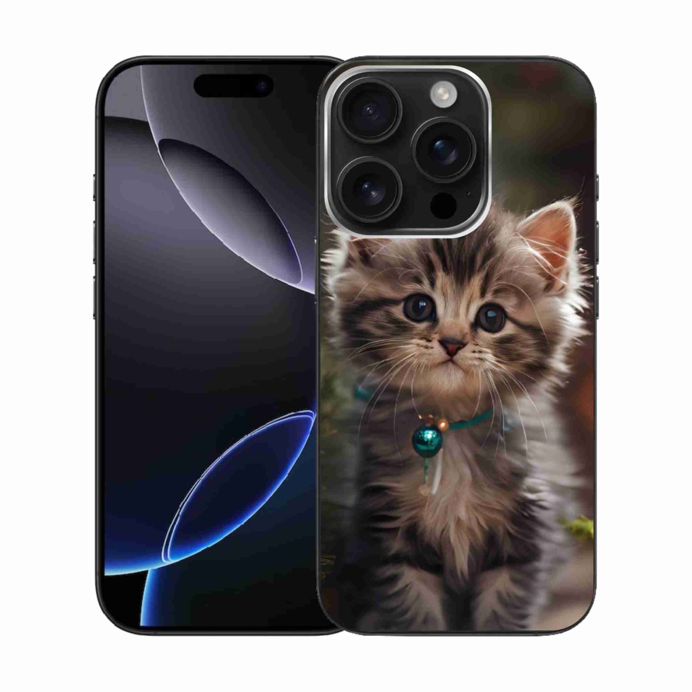 Gélový kryt mmCase na iPhone 16 Pro - roztomilé mačiatko 11