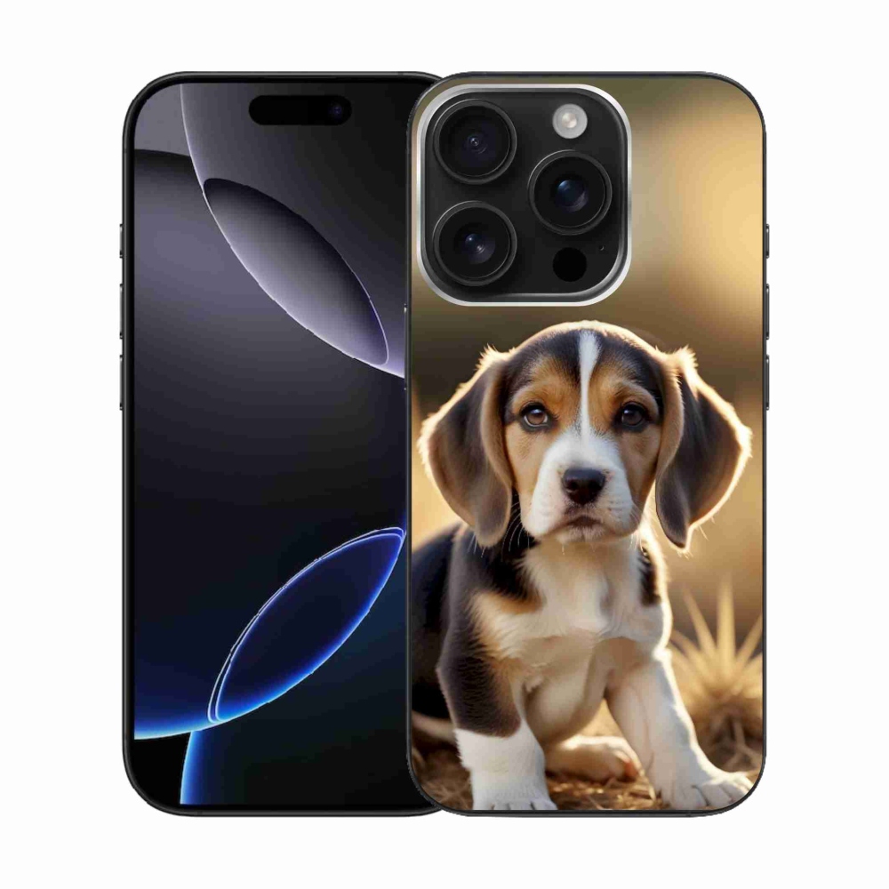 Gélový kryt mmCase na iPhone 16 Pro - roztomilý bígl