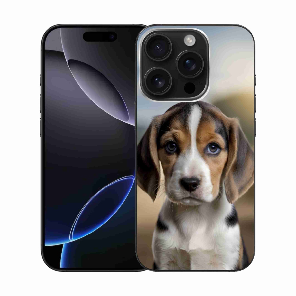 Gélový kryt mmCase na iPhone 16 Pro - roztomilý bígl