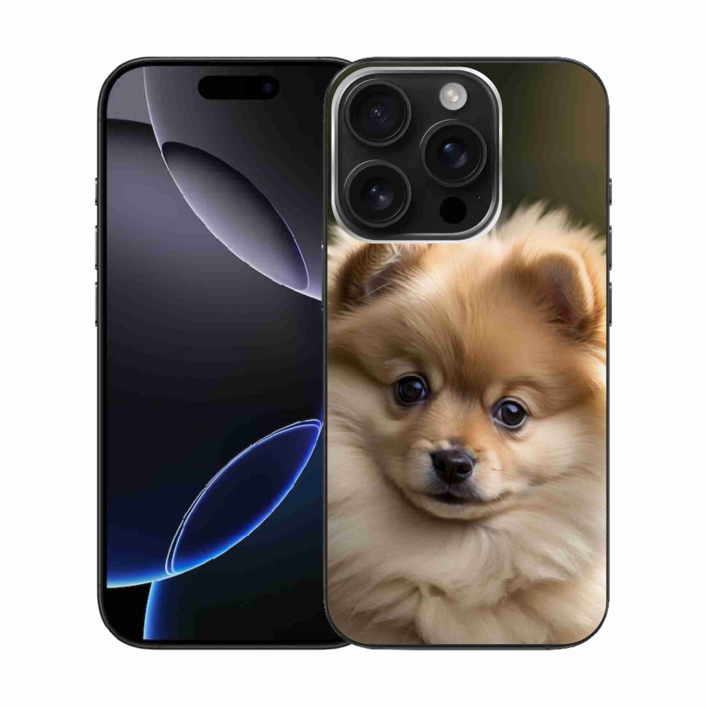 Gélový kryt mmCase na iPhone 16 Pro - roztomilý pomeranian 2