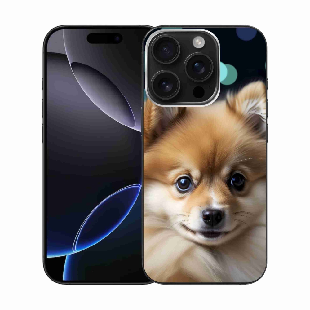 Gélový kryt mmCase na iPhone 16 Pro - roztomilý pomeranian