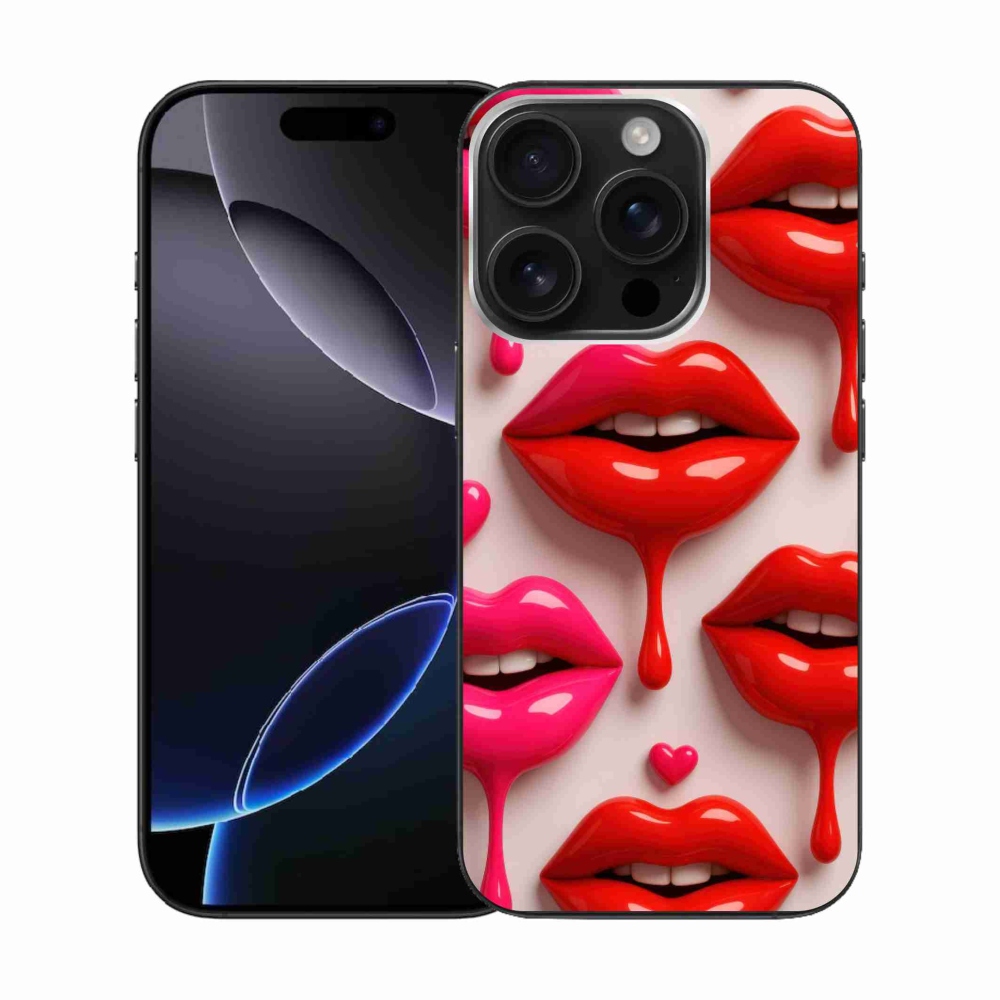 Gélový kryt mmCase na iPhone 16 Pro - pery 2