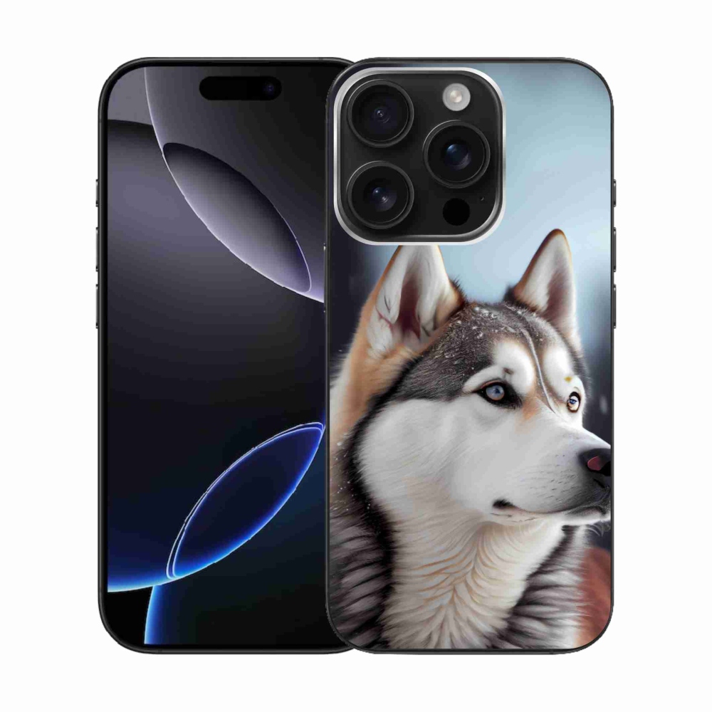 Gélový kryt mmCase na iPhone 16 Pro - sibírsky husky