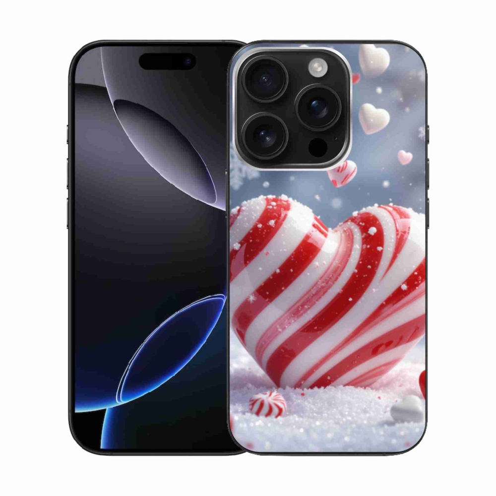 Gélový kryt mmCase na iPhone 16 Pro - sladké srdce