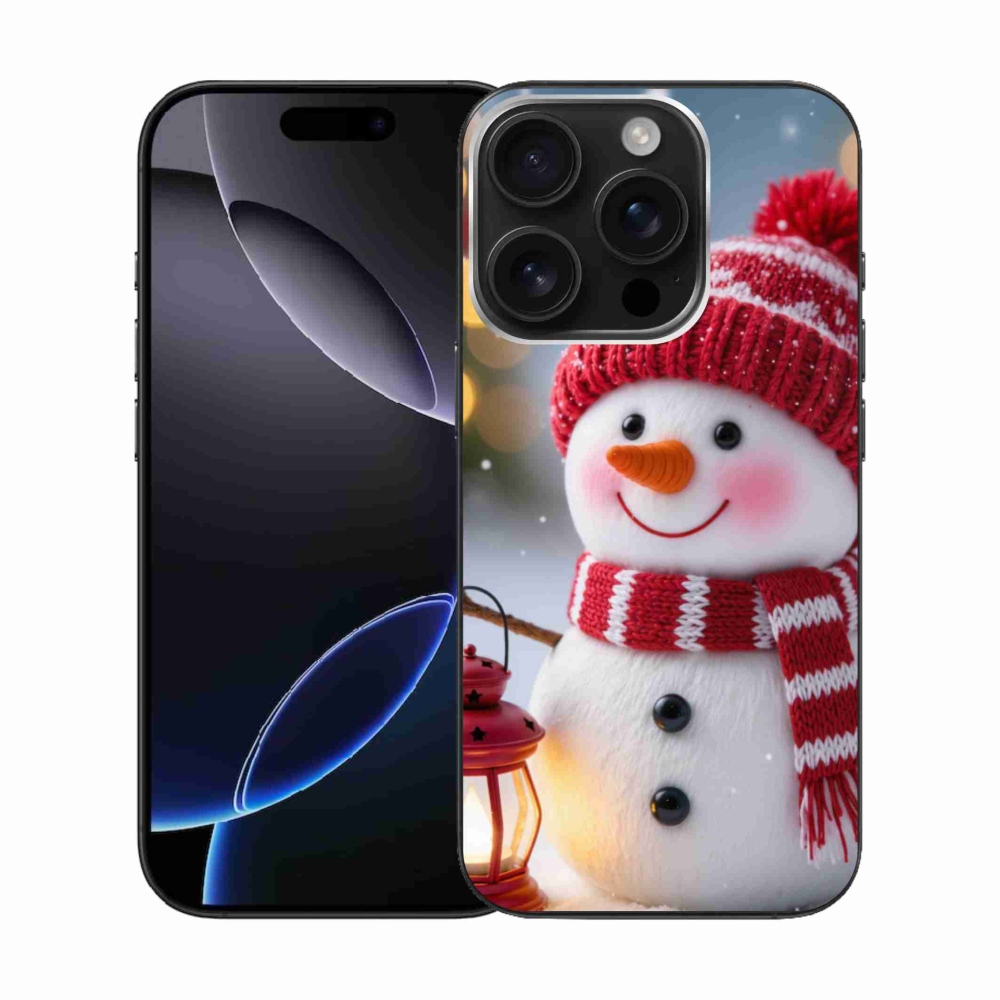 Gélový kryt mmCase na iPhone 16 Pro - snehuliak 2