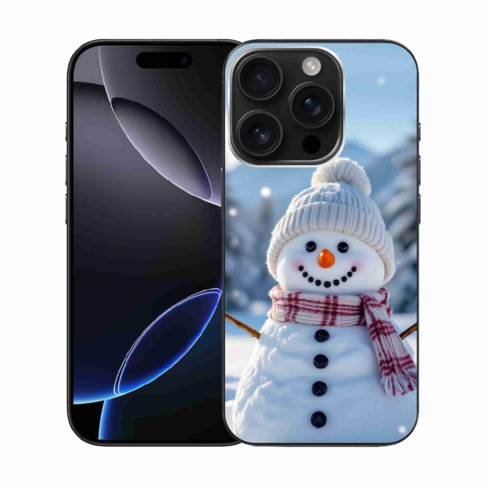 Gélový kryt mmCase na iPhone 16 Pro - snehuliak 3