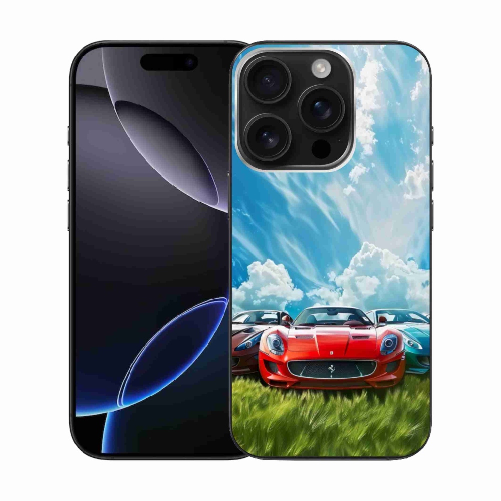 Gélový kryt mmCase na iPhone 16 Pro - športové vozidlá