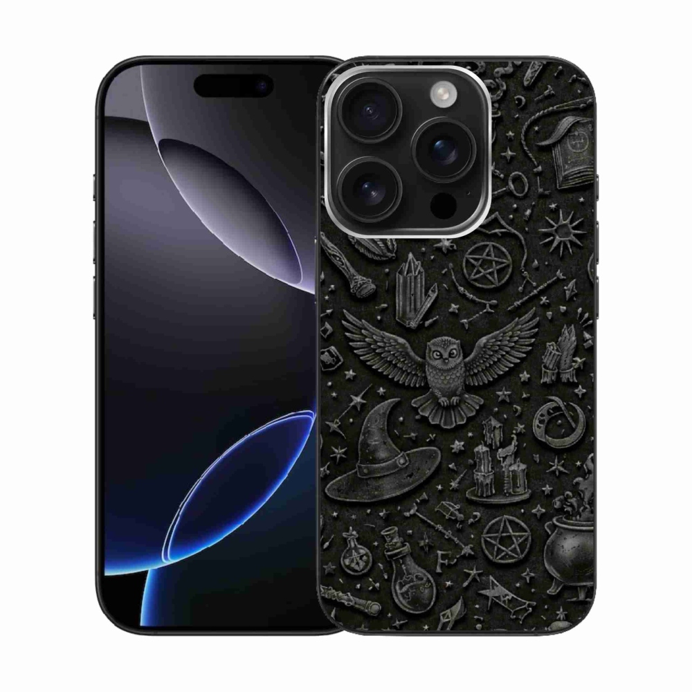 Gélový kryt mmCase na iPhone 16 Pro - tmavý magický svet