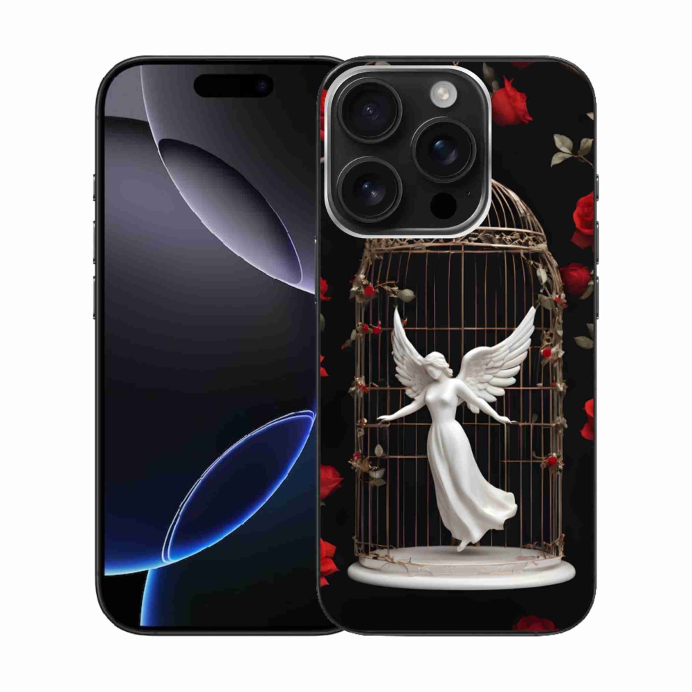 Gélový kryt mmCase na iPhone 16 Pro - uväznený anjel
